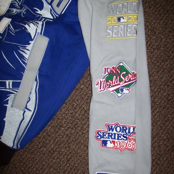 LOS ANGELES DODGERS 7 TIME WORLD SERIES ULTIMATE CHAMPIONSHIP JACKET 3X 4X - Picture 7 of 12